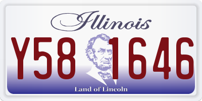 IL license plate Y581646