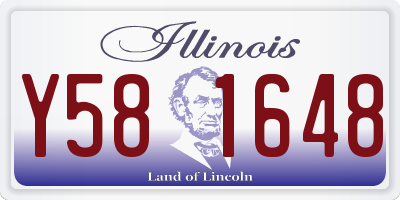 IL license plate Y581648