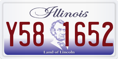IL license plate Y581652