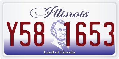 IL license plate Y581653