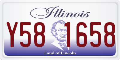 IL license plate Y581658