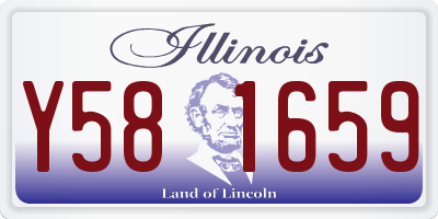 IL license plate Y581659