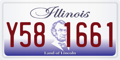IL license plate Y581661