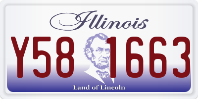 IL license plate Y581663