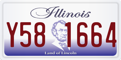 IL license plate Y581664