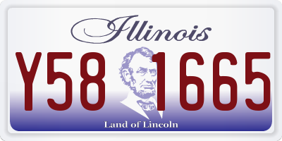 IL license plate Y581665