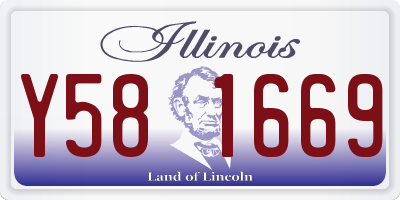 IL license plate Y581669