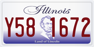 IL license plate Y581672