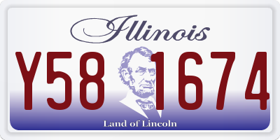IL license plate Y581674