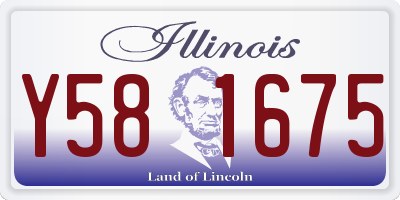 IL license plate Y581675