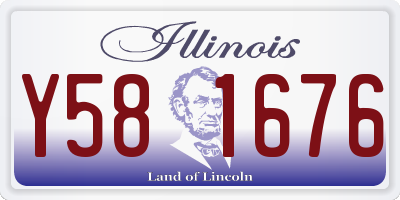 IL license plate Y581676