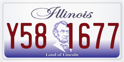 IL license plate Y581677