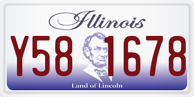 IL license plate Y581678