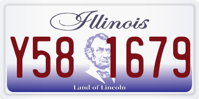 IL license plate Y581679