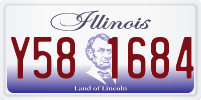IL license plate Y581684