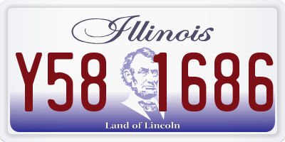 IL license plate Y581686