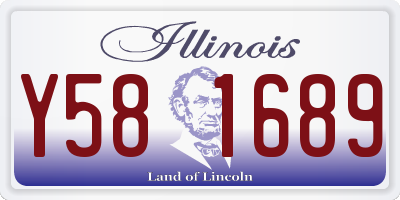 IL license plate Y581689