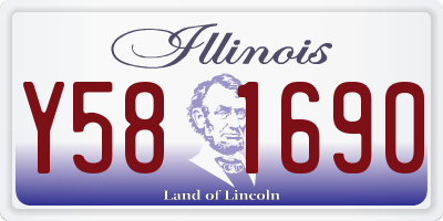 IL license plate Y581690