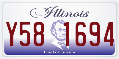 IL license plate Y581694