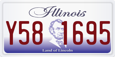 IL license plate Y581695