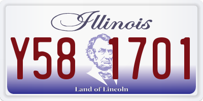 IL license plate Y581701