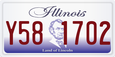 IL license plate Y581702