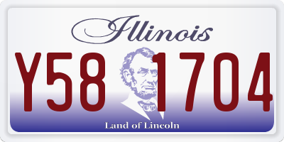 IL license plate Y581704