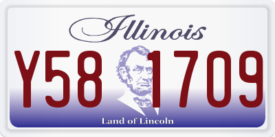 IL license plate Y581709
