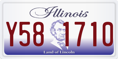 IL license plate Y581710
