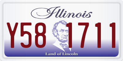 IL license plate Y581711