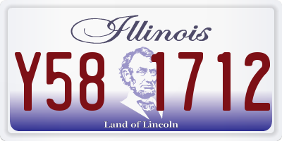 IL license plate Y581712