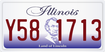 IL license plate Y581713