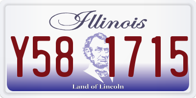 IL license plate Y581715