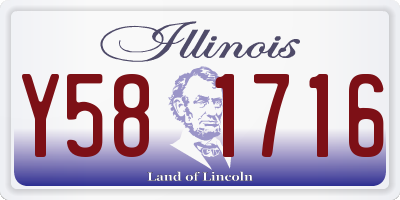 IL license plate Y581716