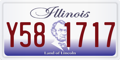 IL license plate Y581717