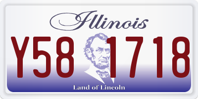 IL license plate Y581718