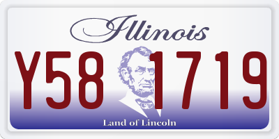 IL license plate Y581719