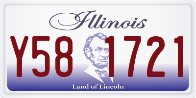 IL license plate Y581721