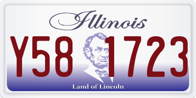 IL license plate Y581723