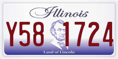 IL license plate Y581724