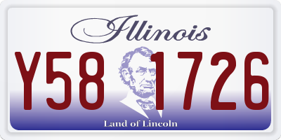 IL license plate Y581726