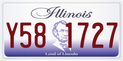 IL license plate Y581727