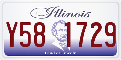 IL license plate Y581729