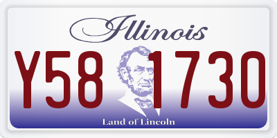 IL license plate Y581730