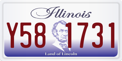 IL license plate Y581731