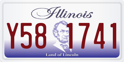 IL license plate Y581741