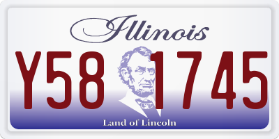IL license plate Y581745