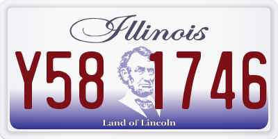 IL license plate Y581746