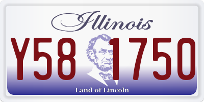 IL license plate Y581750