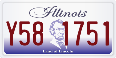 IL license plate Y581751